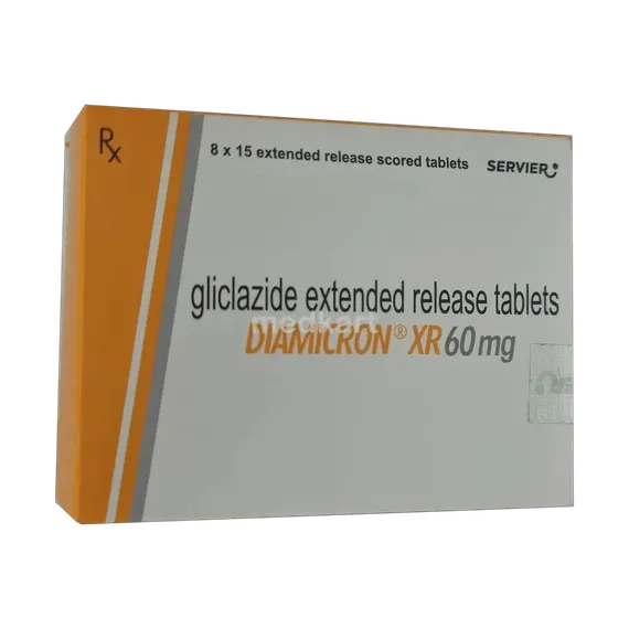 diamicron xr 60mg tablet 15's